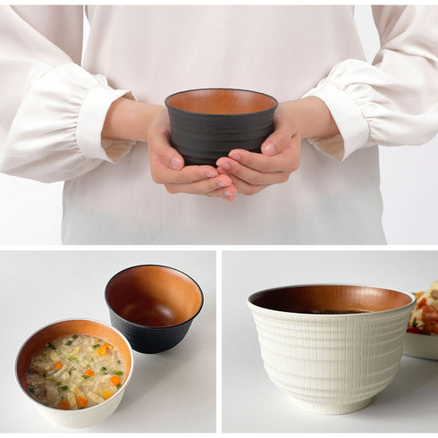 レンジ千段欅杢目汁椀 ナチュール .|s6